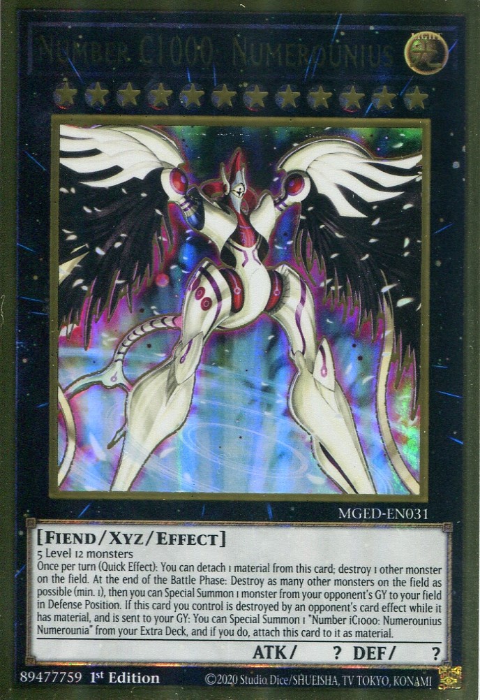 画像1: 【特価品】英語版 ＣＮｏ.１０００ 夢幻虚神ヌメロニアス MGED-EN031 1st（プレミアムゴールドレア）