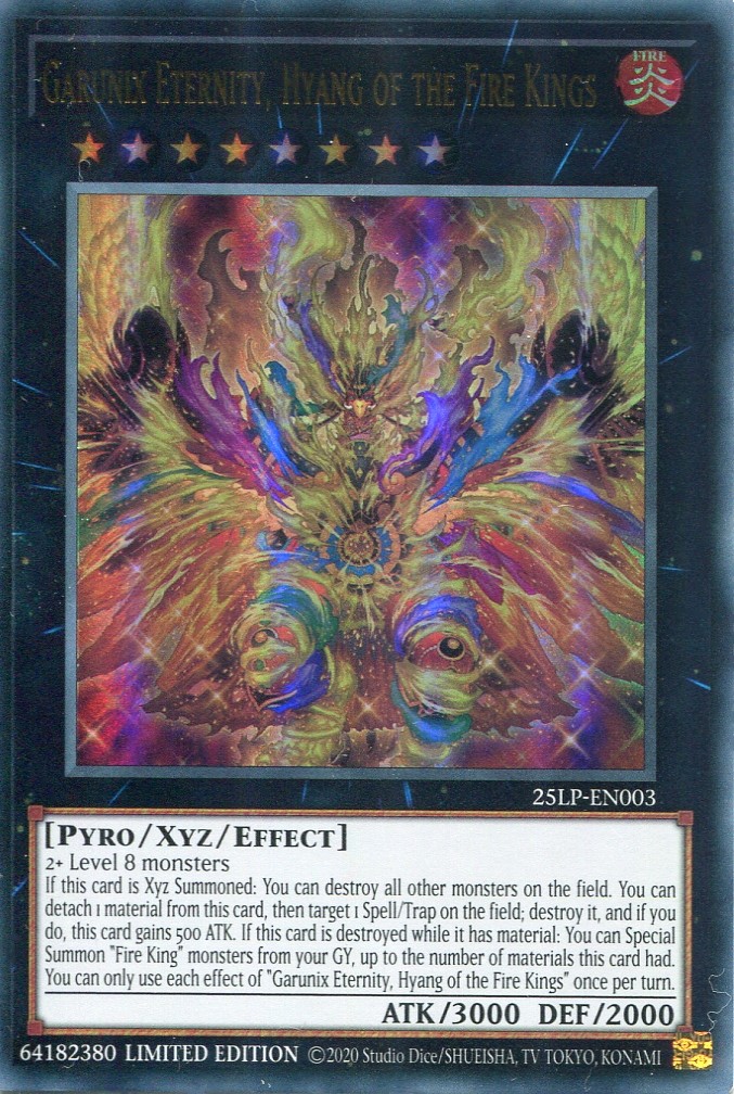画像1: 【特価品】英語版 炎王神 ガルドニクス・エタニティ 25LP-EN003 Limited Edition（ウルトラレア）