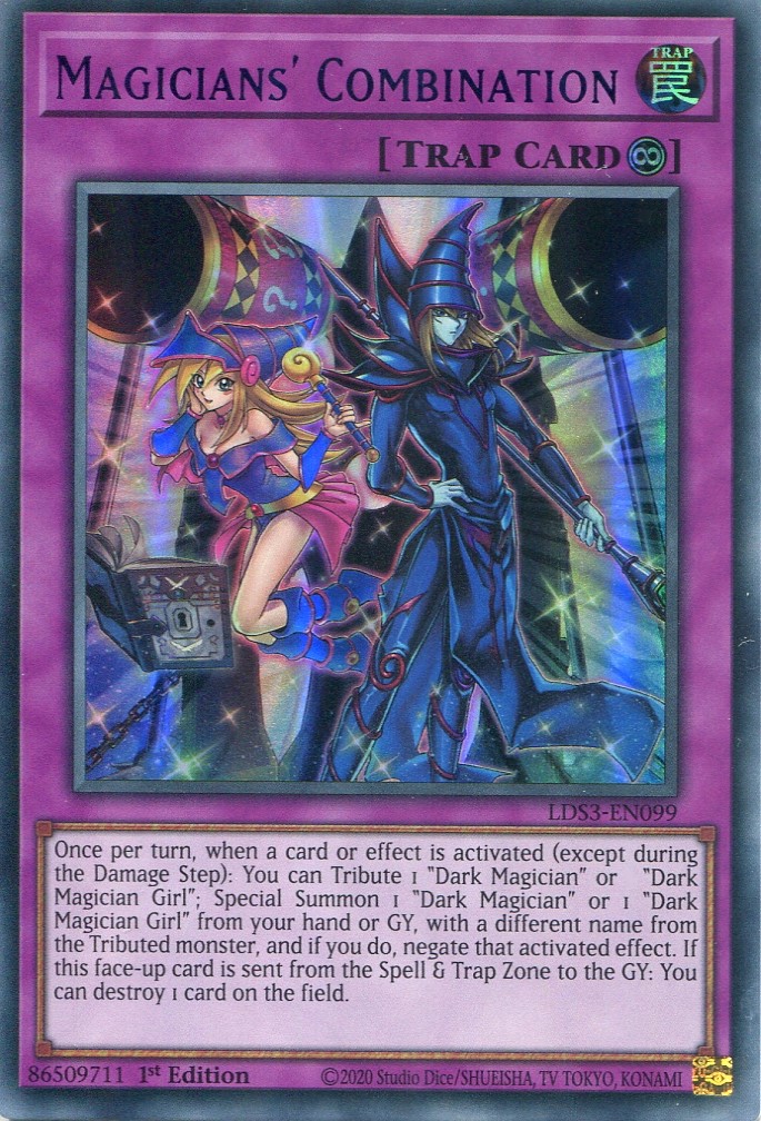 画像1: 【特価品】英語版 マジシャンズ・コンビネーション LDS3-EN099 1st（ウルトラレア：ブルー）