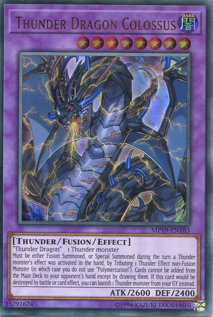 画像1: 【特価品】英語版 超雷龍－サンダー・ドラゴン MP19-EN183（ウルトラレア）