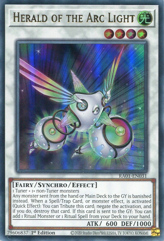 画像1: 【特価品】英語版 虹光の宣告者 RA01-EN031 1st（ウルトラレア）