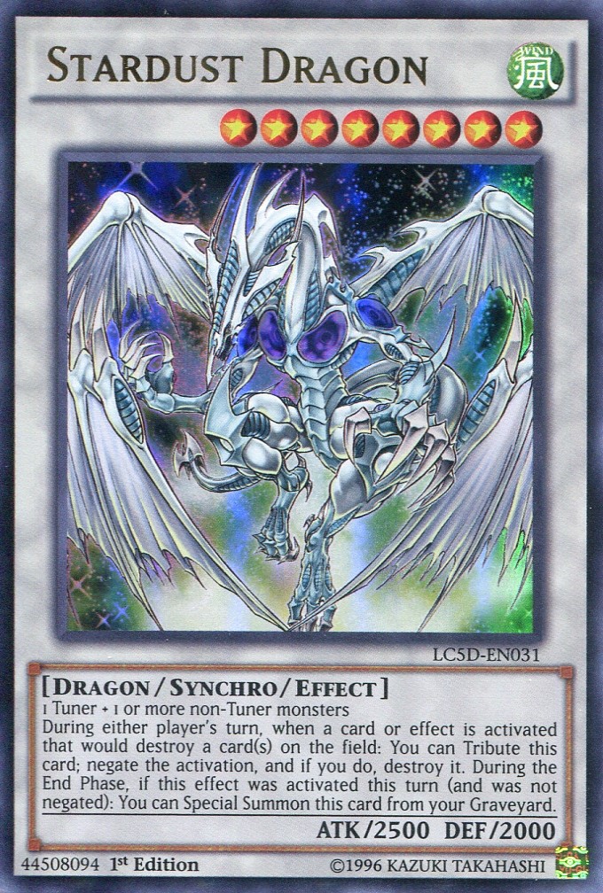 画像1: 【特価品】英語版 スターダスト・ドラゴン LC5D-EN031 1st（ウルトラレア）