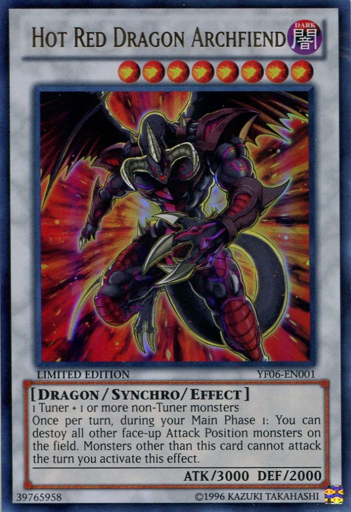 画像1: 【特価品】英語版 えん魔竜 レッド・デーモン YF06-EN001 Limited Edition（ウルトラレア）