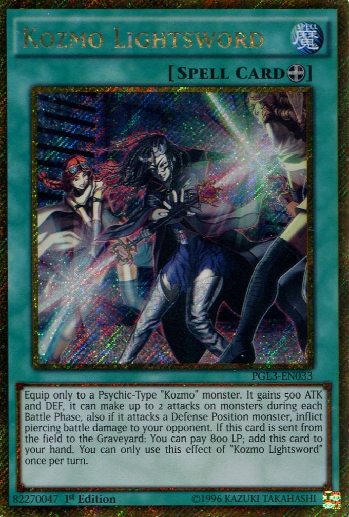 画像1: 【特価品】英語版 Ｋｏｚｍｏ－レイブレード PGL3-EN033 1st（ゴールドシークレットレア）