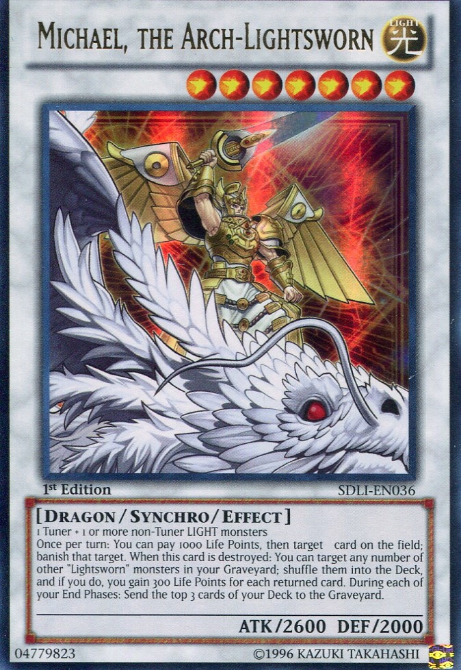 画像1: 【特価品】英語版 ライトロード・アーク ミカエル SDLI-EN036 1st（ウルトラレア）