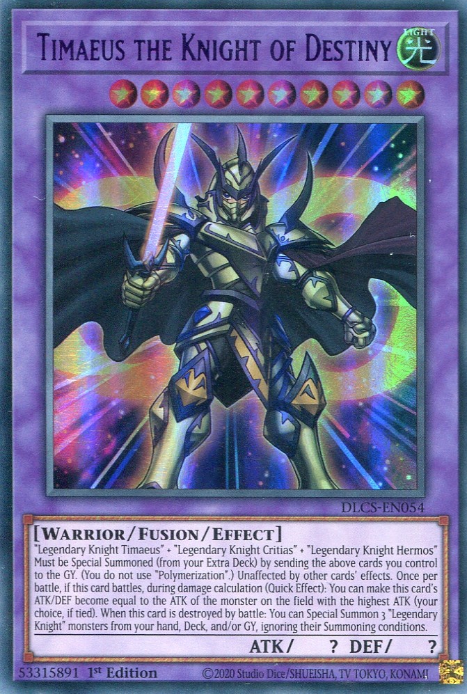 画像1: 【特価品】英語版 合神竜ティマイオス DLCS-EN054（ウルトラレア：パープル）