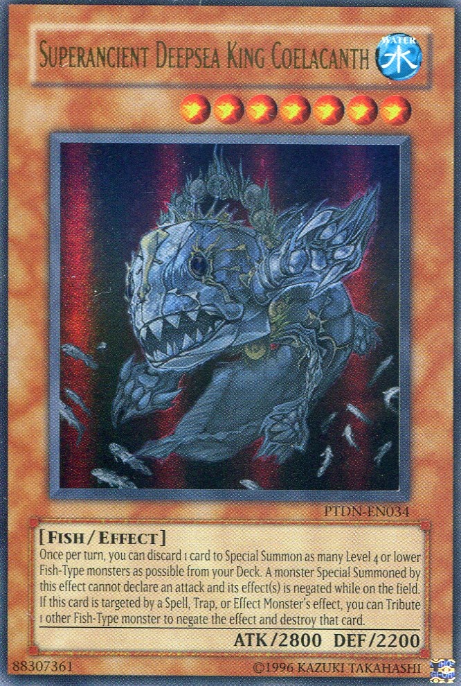 画像1: 【特価品】英語版 超古深海王シーラカンス PTDN-EN034（ウルトラレア）