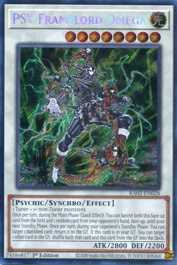 画像1: 【特価品】英語版 ＰＳＹフレームロード・Ω RA02-EN028 1st（シークレットレア）