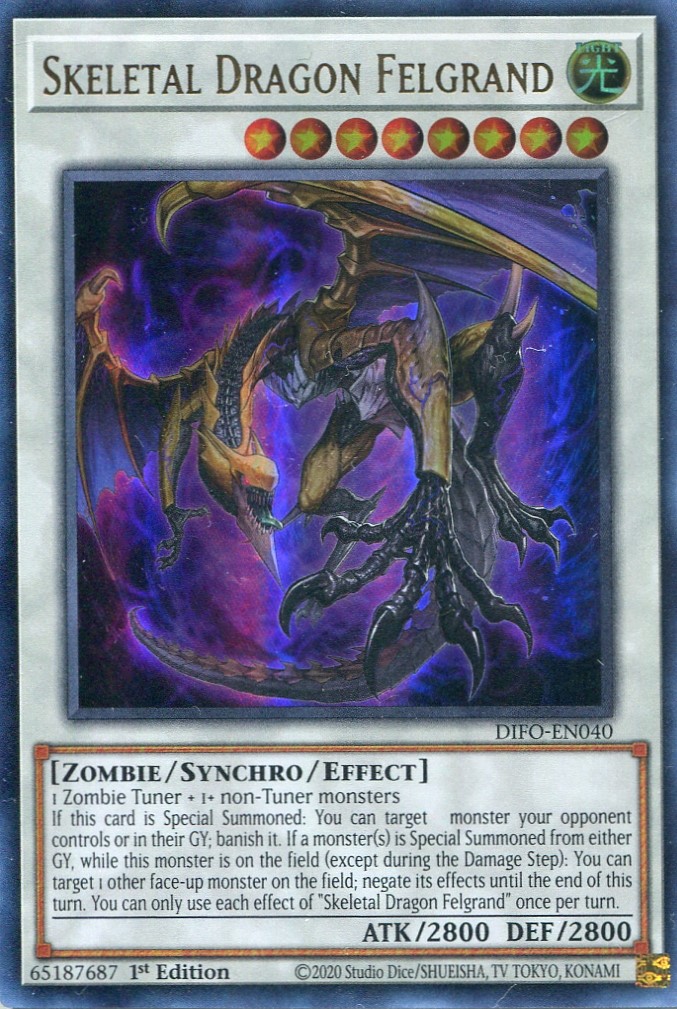 画像1: 【特価品】英語版 巨骸竜フェルグラント DIFO-EN040 1st（ウルトラレア）