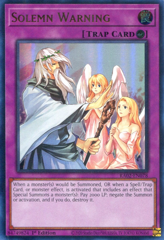 画像1: 【特価品】英語版 神の警告 RA02-EN078 1st（ウルトラレア）