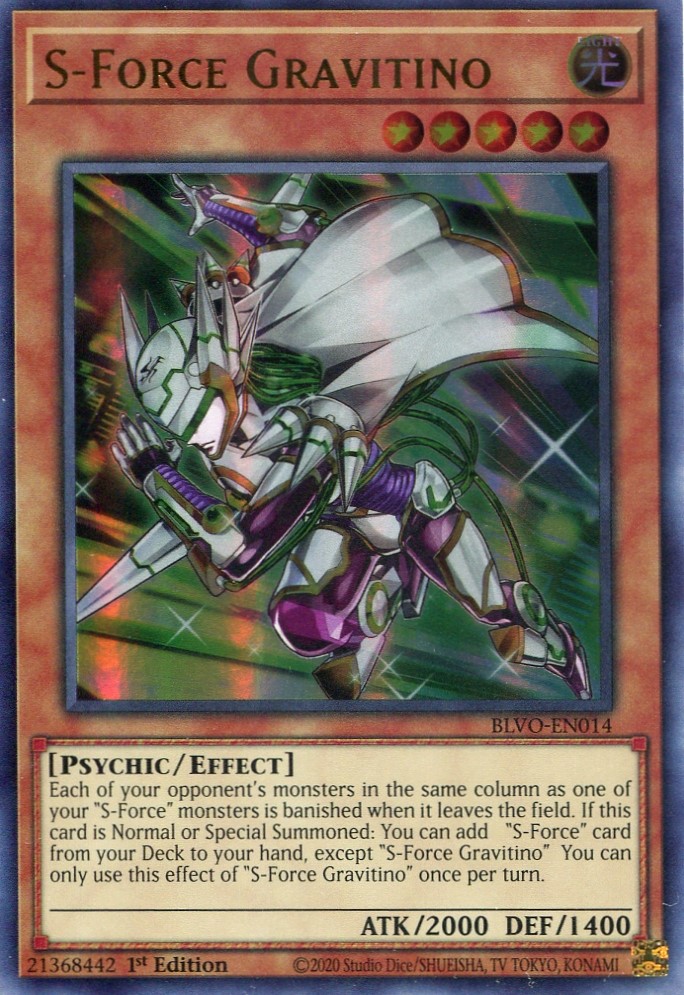 画像1: 【特価品】英語版 Ｓ－Ｆｏｒｃｅ グラビティーノ BLVO-EN014 1st（ウルトラレア）