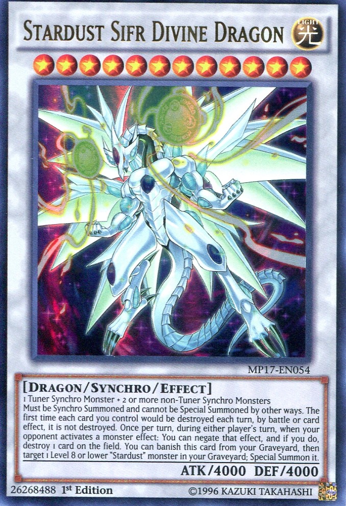 画像1: 【特価品】英語版 聖こう神竜 スターダスト・シフル MP17-EN054 1st（ウルトラレア）