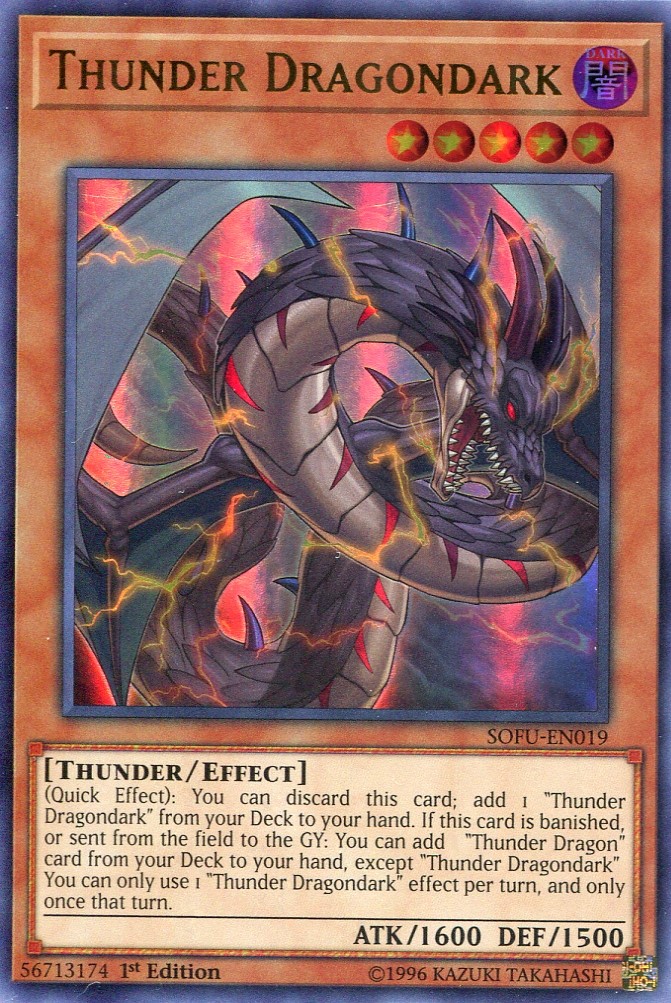 画像1: 【特価品】英語版 雷電龍－サンダー・ドラゴン SOFU-EN019 1st（ウルトラレア）