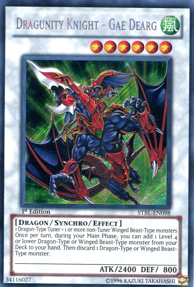 画像1: 【特価品】英語版 ドラグニティナイト－ガジャルグ STBL-EN098 1st（シークレットレア）