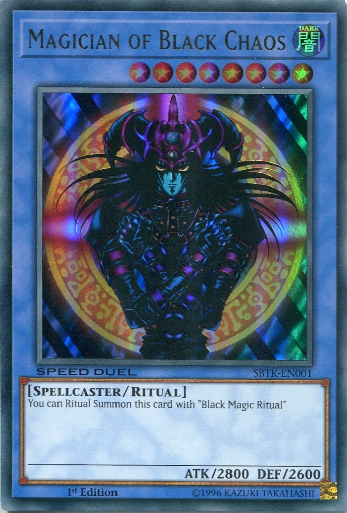 画像1: 【特価品】英語版 マジシャン・オブ・ブラックカオス SBTK-EN001 1st（ウルトラレア）