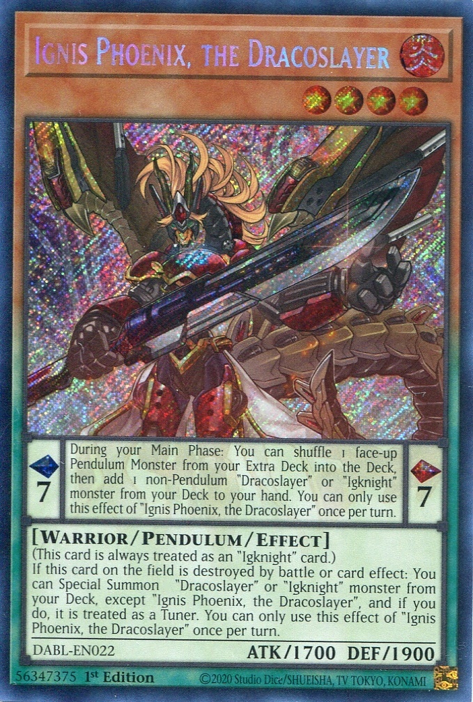 画像1: 【特価品】英語版 竜剣士イグニスＰ DABL-EN022 1st（シークレットレア）