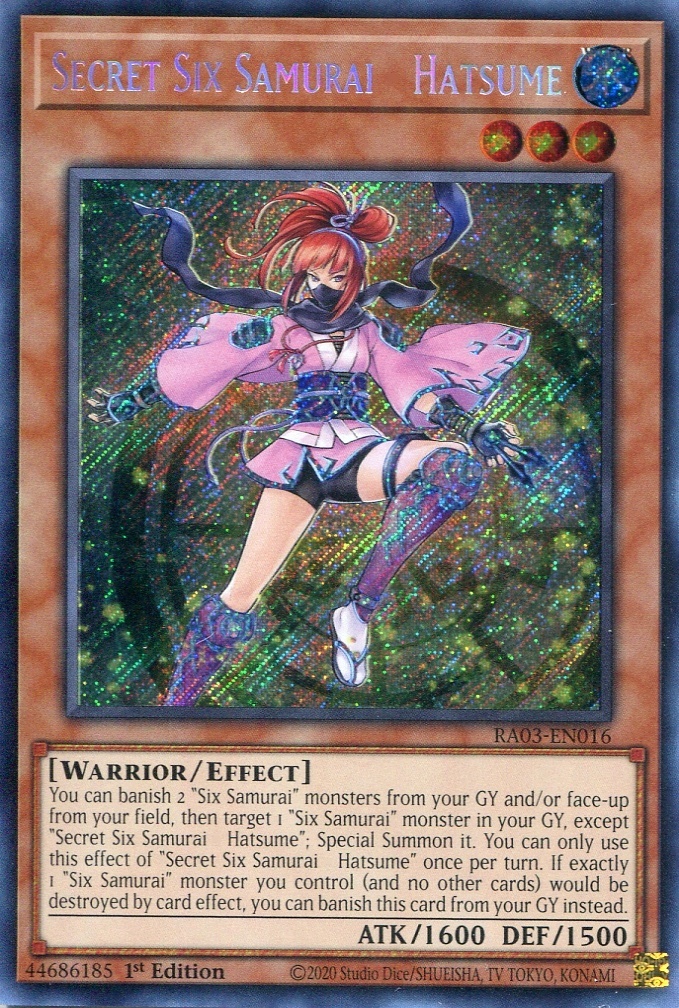 画像1: 【特価品】英語版 影六武衆－ハツメ RA03-EN016 1st（シークレットレア）