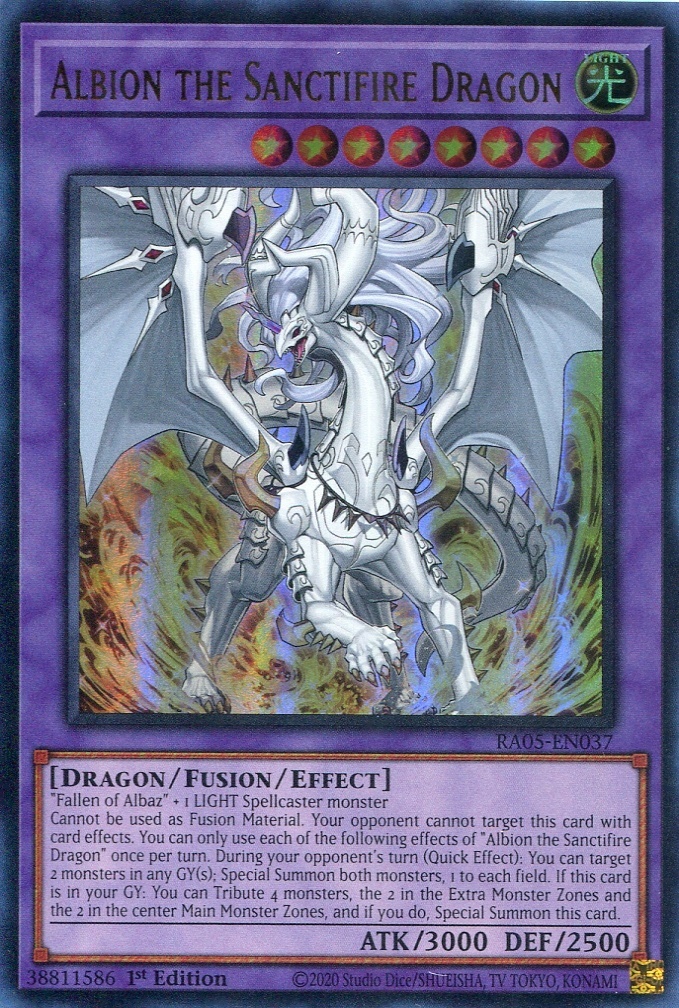 画像1: 【特価品】英語版 真炎竜アルビオン RA05-EN037 1st（ウルトラレア）