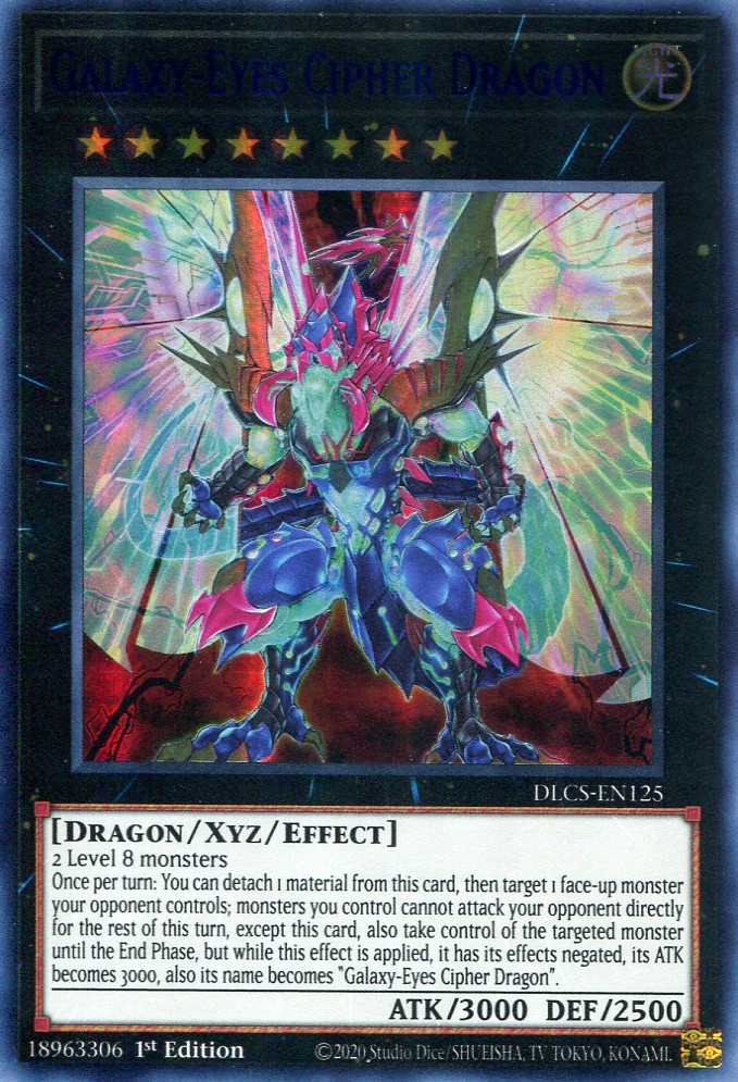 画像1: 【特価品】英語版 銀河眼の光波竜 DLCS-EN125 1st（ウルトラレア：ブルー）
